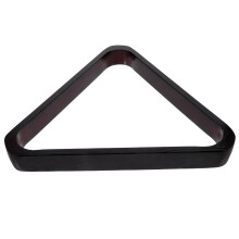 Soporte triangular de madera Worgeous para bolas de billar, color negro, resistente y duradero. 5 pulgadas.