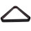 Suporte triangular para bolas de bilhar Worgeous em madeira, cor preta, resistente e durável. 12,7 cm (5 polegadas). 1