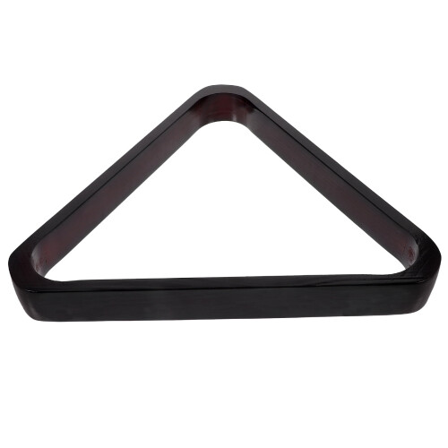 Suporte triangular para bolas de bilhar Worgeous em madeira, cor preta, resistente e durável. 12,7 cm (5 polegadas).