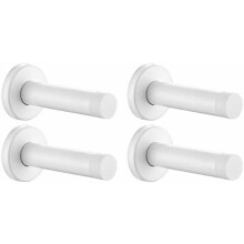Türstopper Weiß, Edelstahl 304, 1 mm dick, schalldämpfend, Türpuffer, Wandschutz, 4er-Pack, DSB5-WH-P4