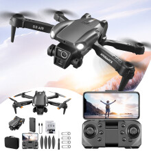 Drone pliable avec caméra FPV 1080p, maintien d'altitude, mode sans tête et vol programmé, quadricoptère télécommandé avec rotation à 360