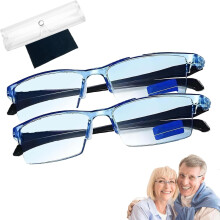 Lunettes Blue Ease Optics, lunettes de lecture à zoom automatique transparent, lunettes Smart Look pour la vision de loin et de près avec vision