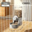 Νέα Tepy Gravity Pet Auto Feeder Ποτιστήρι για σκύλους, κρεμαστό κλουβί, λεκάνη για σκύλους, 1