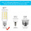 E17 LED Bulb 6W 820LM Daylight White 2 Pack 1