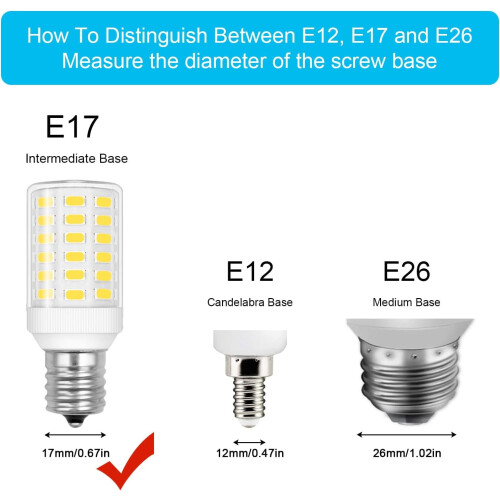 E17 LED Bulb 6W 820LM Daylight White 2 Pack