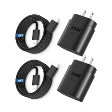 ZCPhone 30W USB-C Fast Charger with 10FT Cable for iPhone 17/16/15 Pro Max, compatible with iPad & Samsung