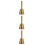3Pcs Brass Hand Bells Loud Reception Desk Call Bells 5