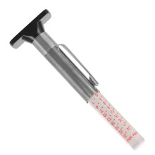 Worgeous Tire Tread Depth Gauge Meter Multi Color 1Pcs