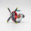 P-47 Fighter Air Vent Ornament with Spinning Propeller 1