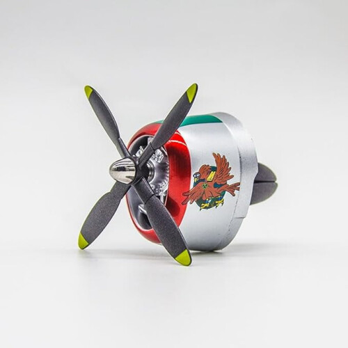 P-47 Fighter Air Vent Ornament with Spinning Propeller
