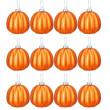 12pcs Mini Pumpkin Hanging Ornaments for Fall Decor