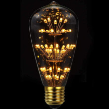 Ampoule LED Edison, ampoule décorative LED effet feu d'artifice, ampoule à filament LED, globe décoratif E27AC85-265V 2300K