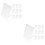 20Pcs Clear Acrylic Memo Board Desktop Writing Message Board Home Use 8