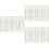 132Pcs Flexible White Plastic Loose Leaf Binding Rings for Planner DIY 6