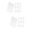 20Pcs Clear Acrylic Memo Board Desktop Writing Message Board Home Use 9