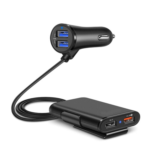 Φορτιστής γρήγορης φόρτισης αυτοκινήτου QC3.0 με τέσσερις θύρες USB, κατάλληλος για