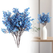 Blue Gypsophila Artificial Bouquet Silk 1PC
