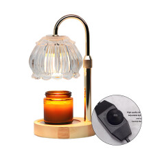 HIBIBUD Wax Melt Warmer,Free 2 Light Bulbs Wax Melter,Liftable Metal Rod Candle Wax Warmer,style1