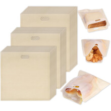 6/12/24 Pcs Reusable Toaster Sandwich Bags, Non Stick Heat Resistant Cheese Toaster Bags Oven Bags Easy to Clean for Grilled Cheese
