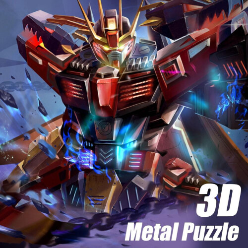 3D kovové puzzle - mechanický model létajícího tygra 2