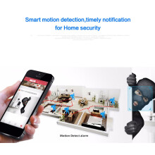 1080p Portable Indoor IP Camera with Vision & Alarm, Compatible with Eryue Buzhi Huiop