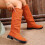 Damen-Ankle-Boots, warm, lässig, Winter, mittelhoch 5