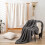 Sherpa Throw Blanket – Boho 3D Design, Queen Size 90x90 in 4