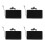 4Pcs USB Heating Pad Heat Mat with Adjustable Temp Black PU 10