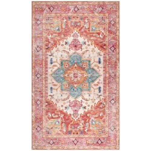 Boho Vintage Løperteppe 60 cm x 3,6 cm lavlugget polyester 1
