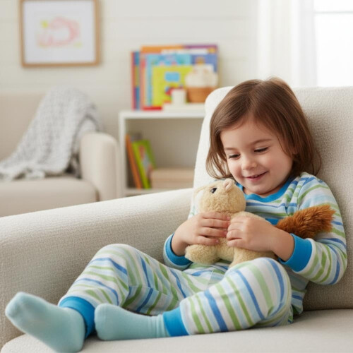 Διαδραστικό λούτρινο παιχνίδι My Baby Squirrel | Ρεαλιστικός λούτρινος σκίουρος που 2