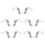 Fixing Tools U-Shape Conduit Clamp Stainless Steel 10Pack Silver 5