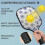 Σετ κουπιών Pickleball από fiberglass με λουλούδια, 2 μπάλες και τσάντα, συμβατό με παιχνίδι 2