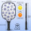 Σετ κουπιών Pickleball από fiberglass με λουλούδια, 2 μπάλες και τσάντα, συμβατό με παιχνίδι 4