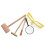 3Sets Speelgoed Graafset Kinderen Hout En Metaal Met Vergrootglas 3