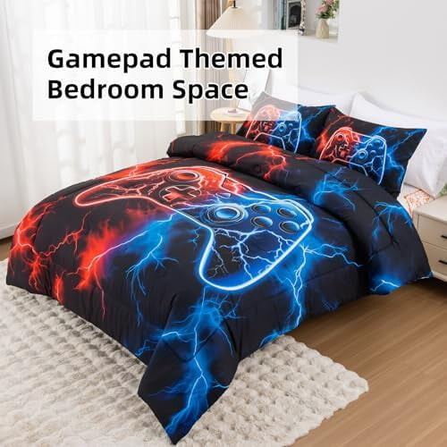 Gamer Gamepad Twin Sengetøjssæt 5-delt 2