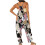 Macacão feminino com suspensórios, comprimento total, estilo casual, folgado, com bolsos e alças. 5