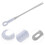 Foot Scrubber Brush Blue Soft Bristles Long Handle 2