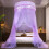 Dome Net Ceiling-Mounted Princess Bed with Foldable Ruffled 4