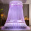 Dome Net Ceiling-Mounted Princess Bed with Foldable Ruffled 5