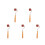 5Pièces Rouleaux Caoutchouc Outils Peinture Impression DIY 8