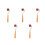 5Pièces Rouleaux Caoutchouc Outils Peinture Impression DIY 9