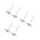 6Pcs Silver Metal Ticket Stabber Receipt Holder with Stable Round Base 6