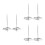 6Pcs Silver Metal Ticket Stabber Receipt Holder with Stable Round Base 7