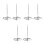 6Pcs Silver Metal Ticket Stabber Receipt Holder with Stable Round Base 8