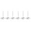 6Pcs Silver Metal Ticket Stabber Receipt Holder with Stable Round Base 10