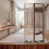 Folding Screen Room Divider Divider Stands Plastic 2Pcs 7