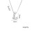 Bubble Letter Necklace Silver or Gold Initial Pendant 2