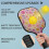 Σετ κουπιών Pickleball από fiberglass με λουλούδια και 2 μπάλες και τσάντα – Συμβατό με 4