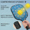 Σετ κουπιών Pickleball από fiberglass με λουλούδια, 2 μπάλες και τσάντα, συμβατό με παιχνίδι 2