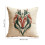 Housse de coussin décorative brodée de chevaux 45 x 45 cm 2